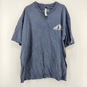Alesbury Men's XL Blue Washed Graphic Heavyweight Relaxed Fit Tee NWT